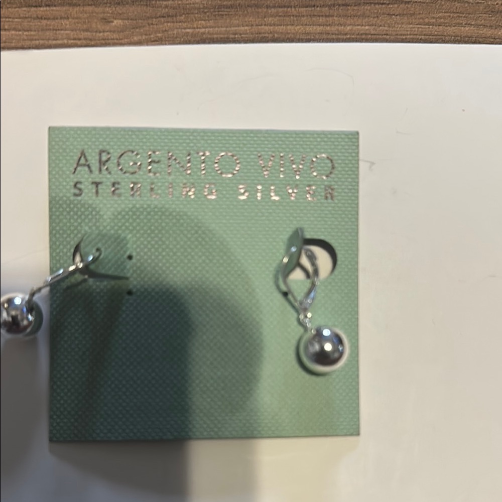 Argento Vivo Silver Drop Earrings
